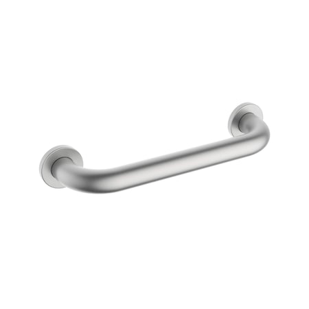 Kibi Circular 12-Inch Stainless Steel Grab Bar - Brushed Nickel KGB1012BN